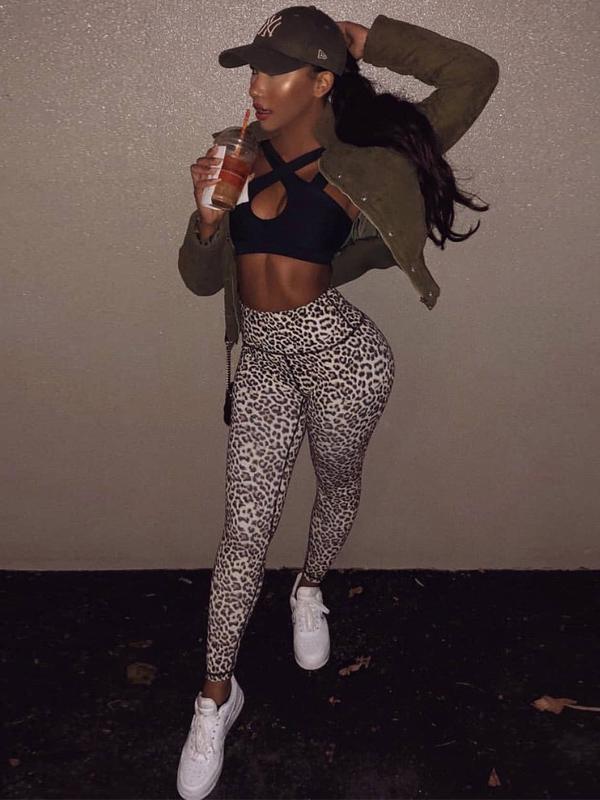 Leopard Printed Yoga Leggings