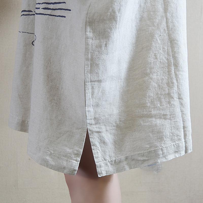 Animal Pattern Casual Loose Summer Dress