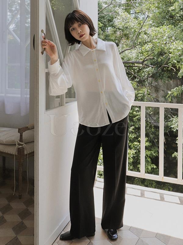 Retro Puff Sleeve Shirt