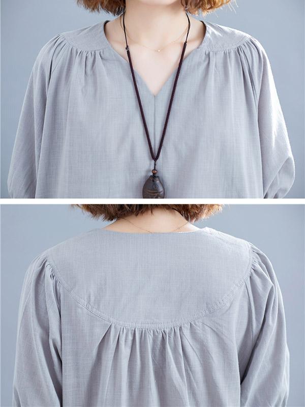 Loose Oversize Solid Dress