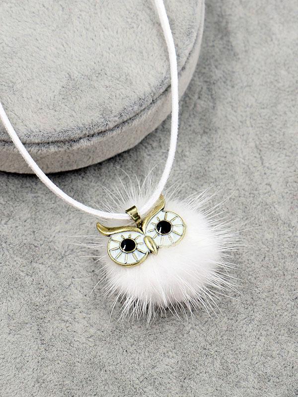 Cute 6 Colors Bohemia Owl Necklaces Accessories