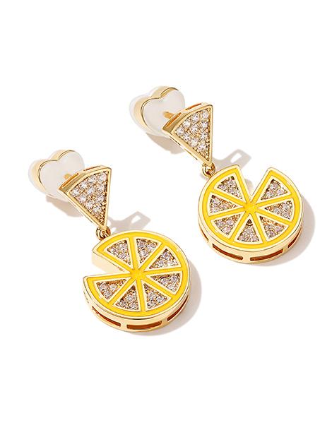 Simple Lemon Earrings Accessories