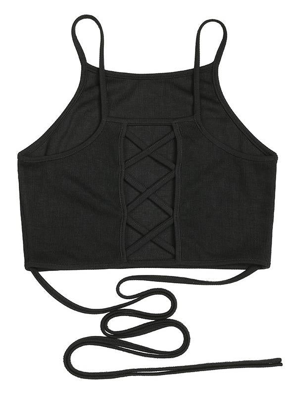 Fashion Back Cross Split-Joint Yoga Tops