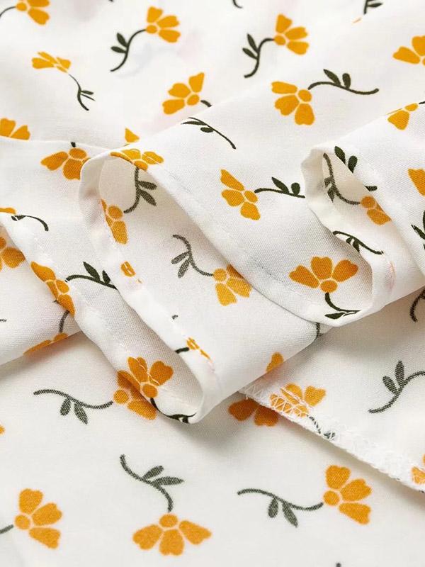 Fashion V-neck Tall Waist Printing Suits