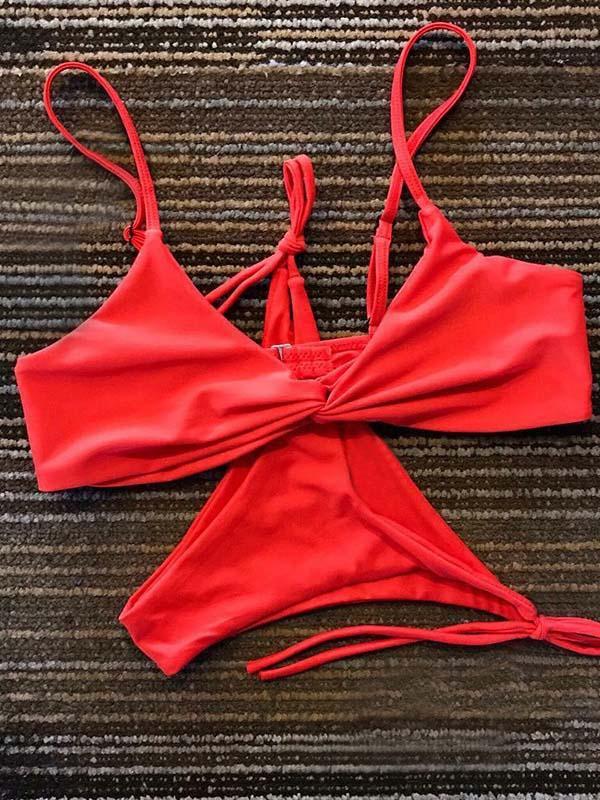 Sexy Dull Bikinis Swimwear