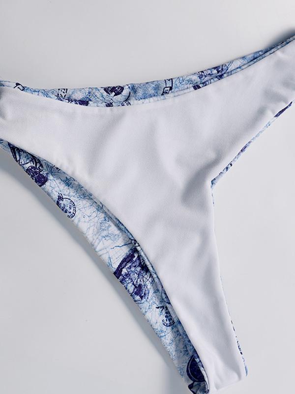 Bandeau Spaghetti Strapes Bikinis Swimwear