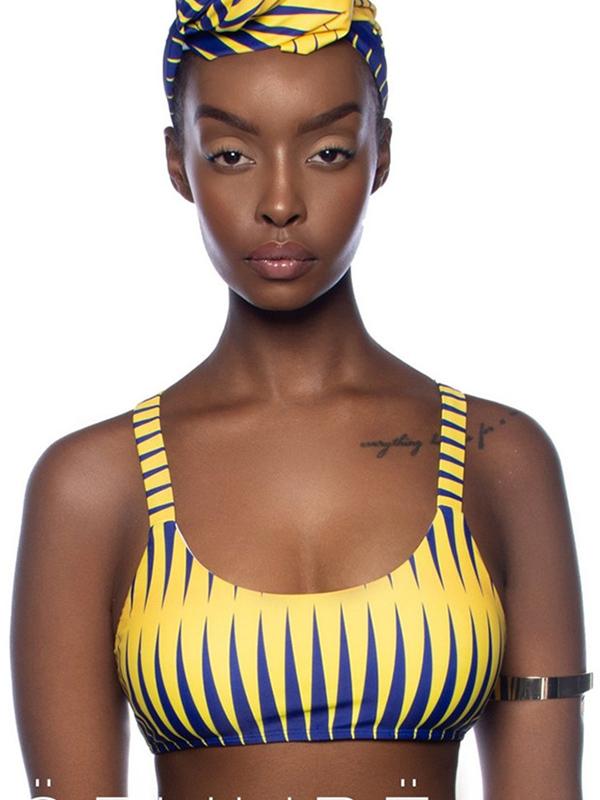 Bandeau High Waist Bikinis Swimwear