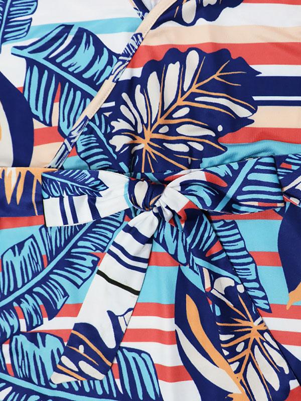 Ethnic Style Sleeveless V-neck Maxi Dress