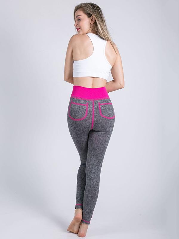 Contrast Trim Lift The Hips Leggings