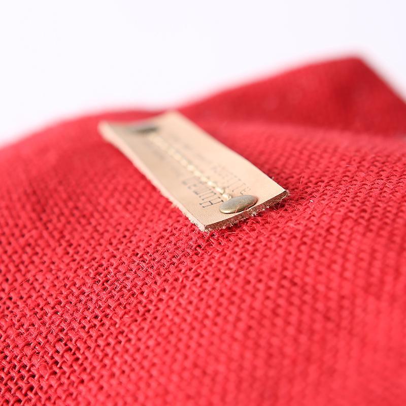 Canvas Female Big Bag Red Shoulder Bag