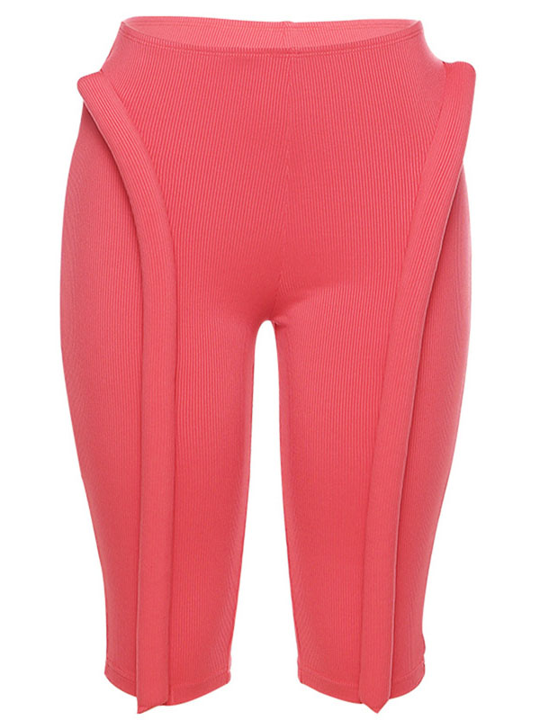 Fluorescent High-Waist Seven-Point Leggings