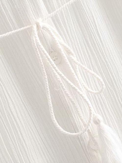 Summer Solid Lapel Maxi Dresses