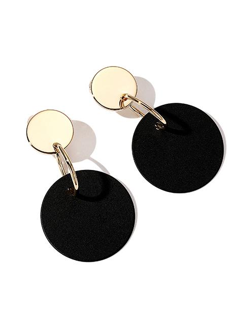Normcore Black Geometry Earrings