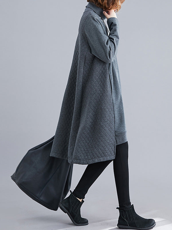 Original Irregularity High-Neck Dress