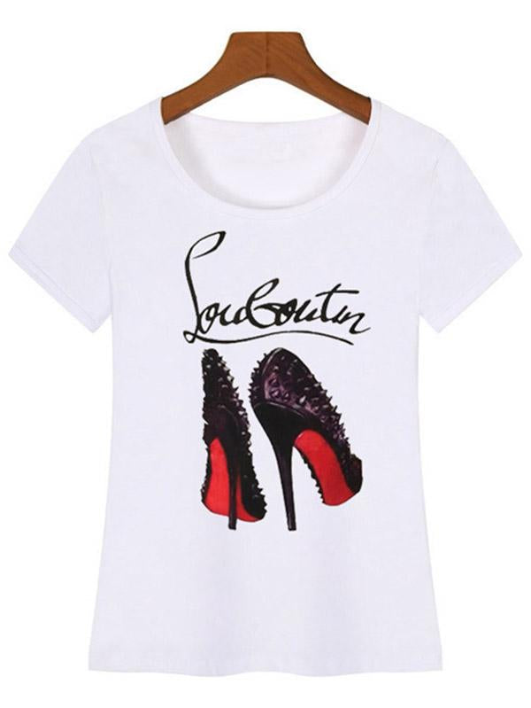 Simple Round-Neck T-Shirts Tops