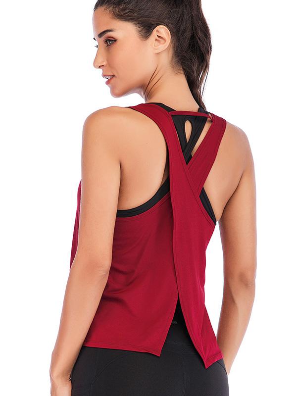 Outgoing Sports The back cross Tees