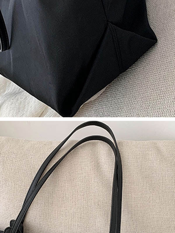 Urban Oxford Zipper Shoulder Bag Tote Bag