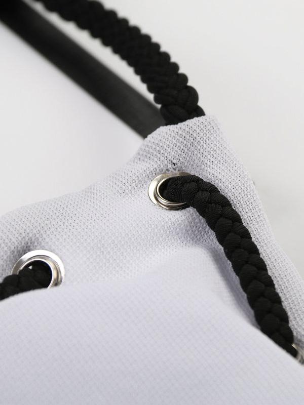 Tie Printed Lace-up Bikini Set