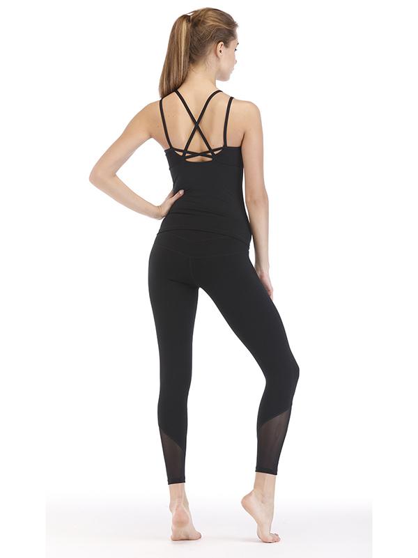 Padded Back Cross Yoga Tanks