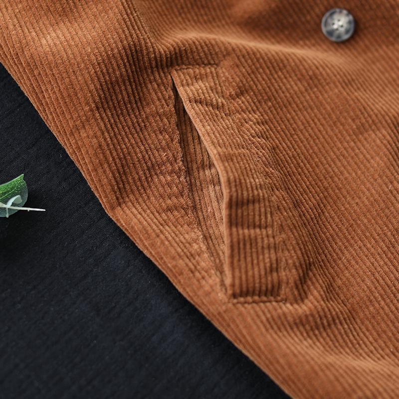 Buykud Double Breasted Pure Color Casual Coat