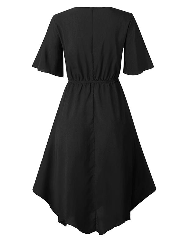 Bohemia Cropped Elastic Solid Midi Dresses