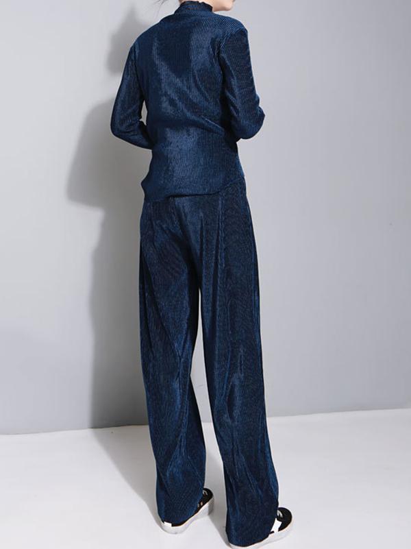 Retro Loose Wide-leg Pants