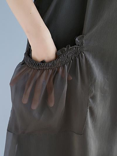 Plus Size Light Chiffon Strap Mini Dresses