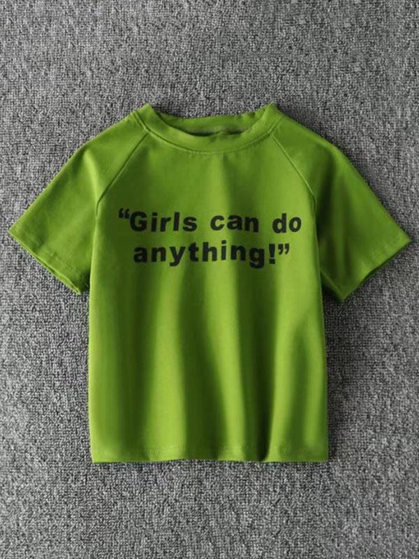 Round Neck Printed Casual Tees