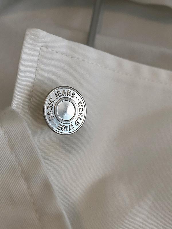 Vintage Simple Tooling Solid Wide Leg Shortts Rompers