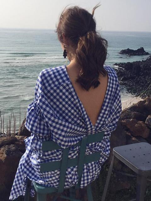 Loose Backless Bow-Embellished Maxi Dresses