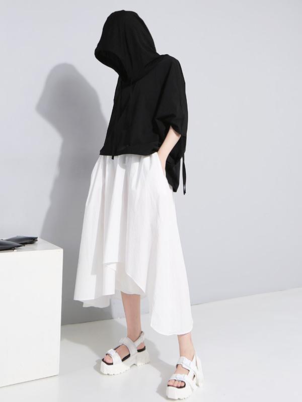 Loose Cotton Irregular Skirt