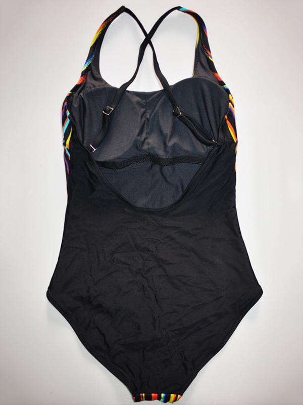 Pinstripes One-piece Swimwear