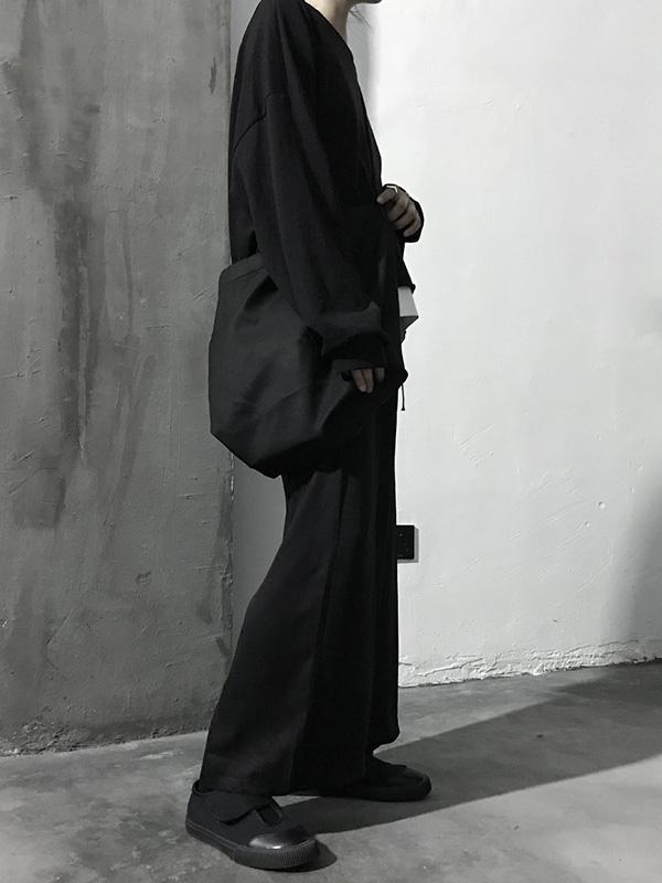 Fashion Solid Wide Leg Pants