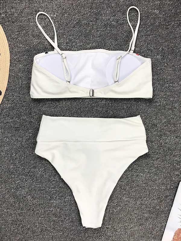 Bandeau Knot Bottom Bikini Swimsuit
