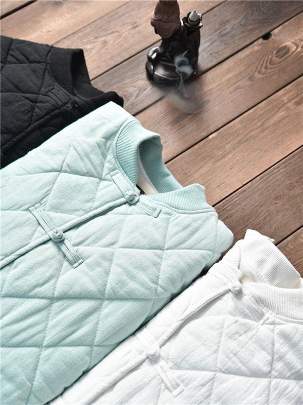 VINTAGE QUILTED RAMIE COTTON FROG COTTON-PADDED CLOTHES