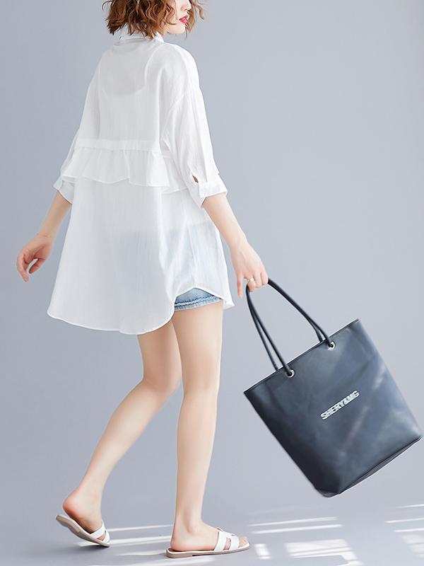 Loose Stringy Selvedge Light Blouse Shirt