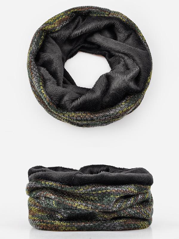 Plaited Plush Color Cotton Hood