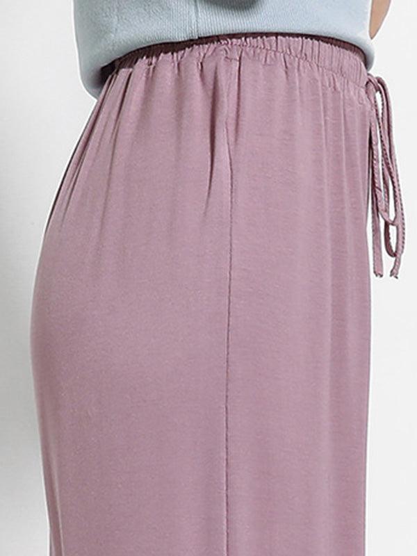 Comfortable Solid Color Modal Pajama Pants