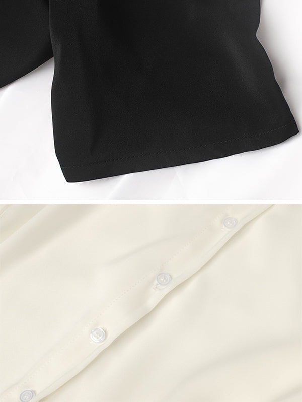 Original Lapel Irregularity Blouses&Shirts Tops