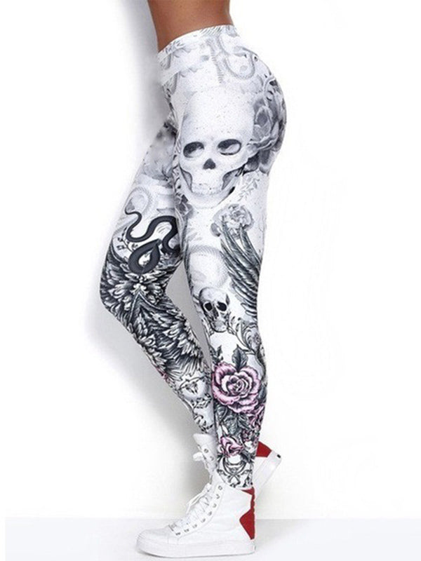 Printed Wrap High-Waisted Sports Leggings