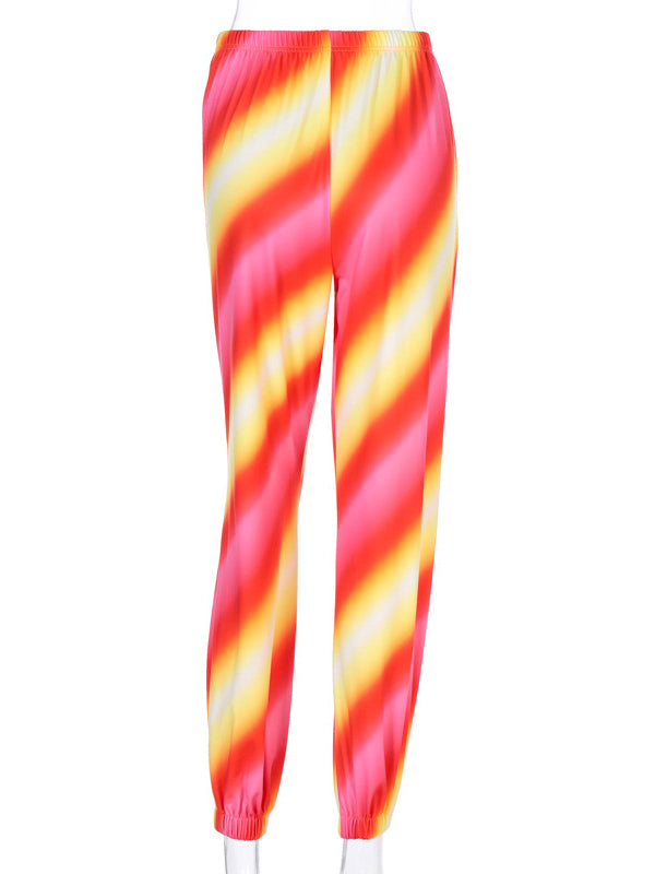 Fashion Loose Tie-Dyed Casual Pants Bottoms