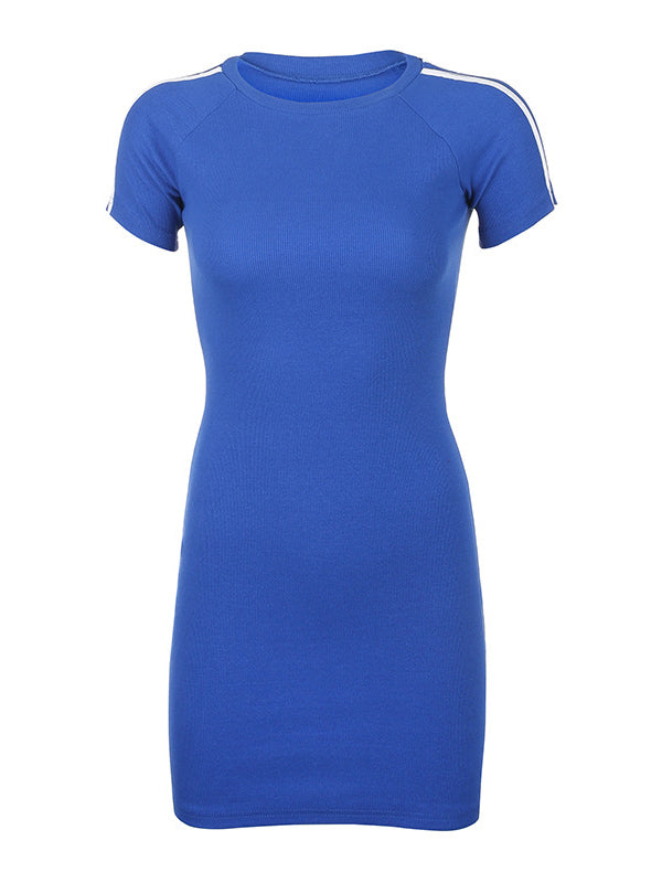 Sexy Wrap Solid Color Mini Dresses