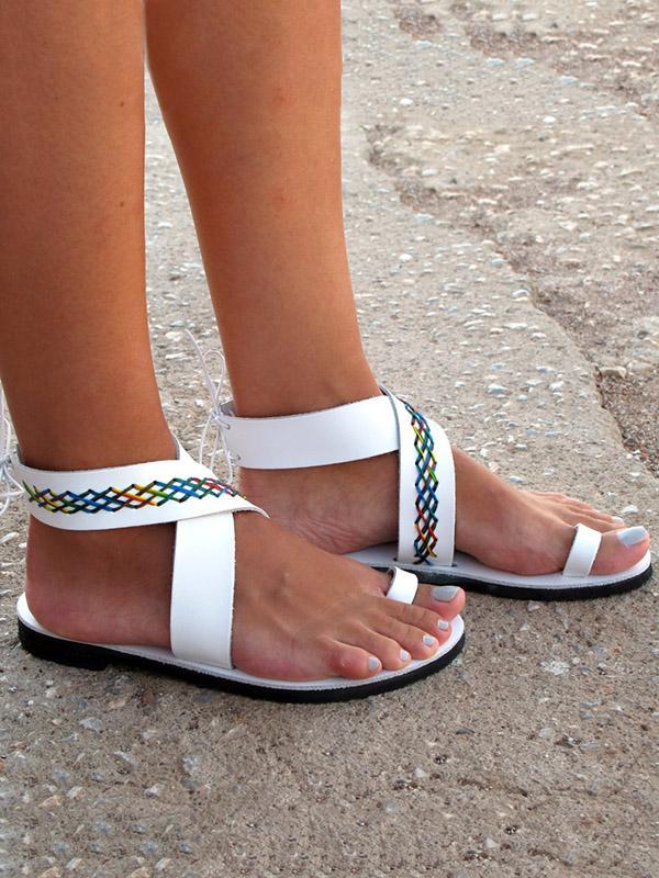Beach Open Toe Flat Sandals Shoes