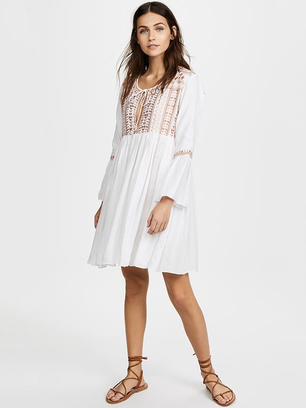 Royan Embroidered Cover-up Swimwear