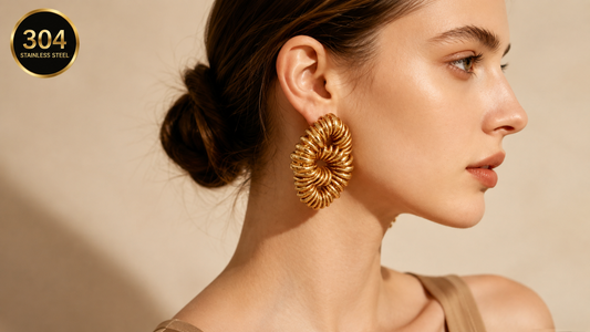 Irregular Stud Earrings and Crown Ring: A Modern Vintage Jewelry Style Guide