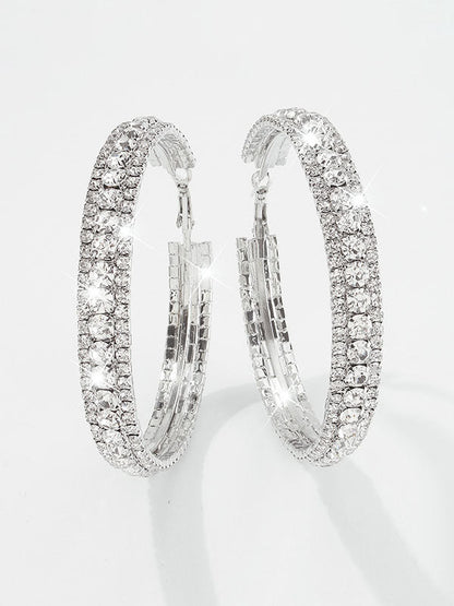 Rhinestone Ear-Ring Earrings Accessories