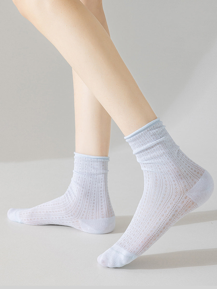 6 Pairs Women Summer Casual Breathable Socks