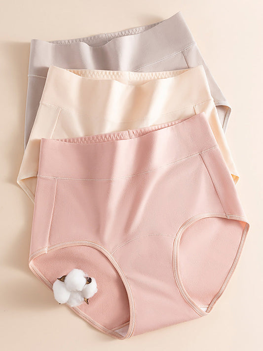 5 Pieces Summer Women High Waist Cotton Underwear