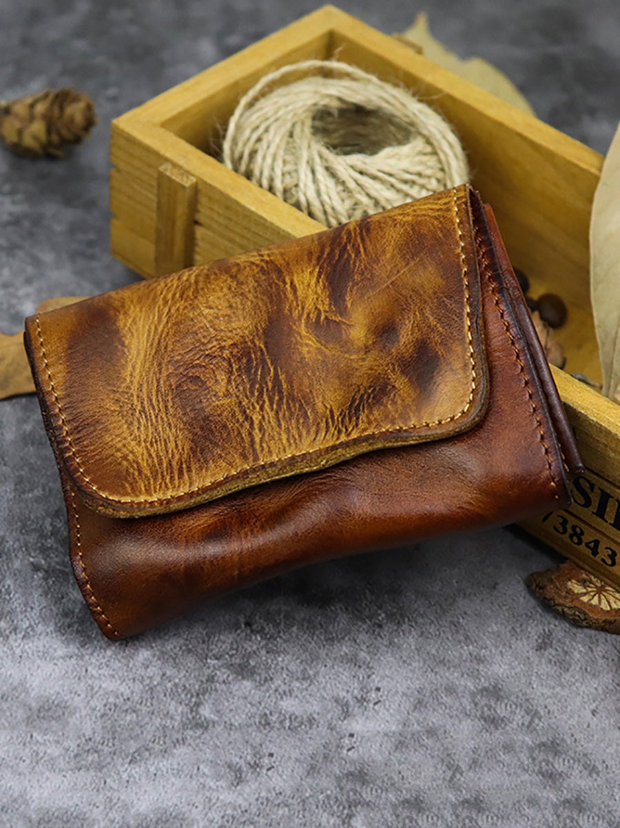 Retro Soft Leather Card Bag Wallet