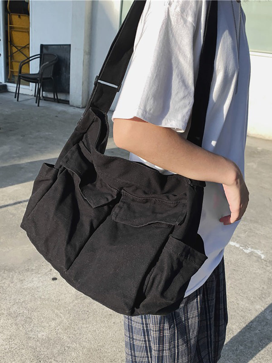 Large Capacity Casual Canvas Shoulder Bag